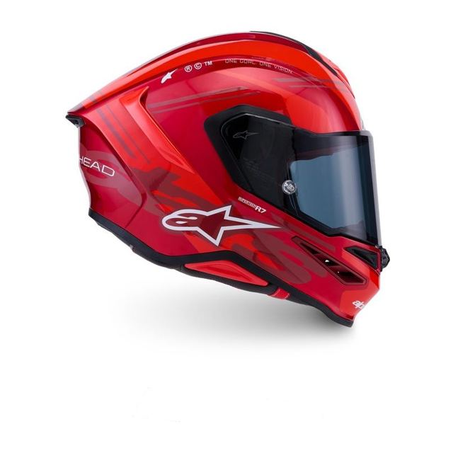 Alpinestars Supertech R7 A-Core Red/White Glossy