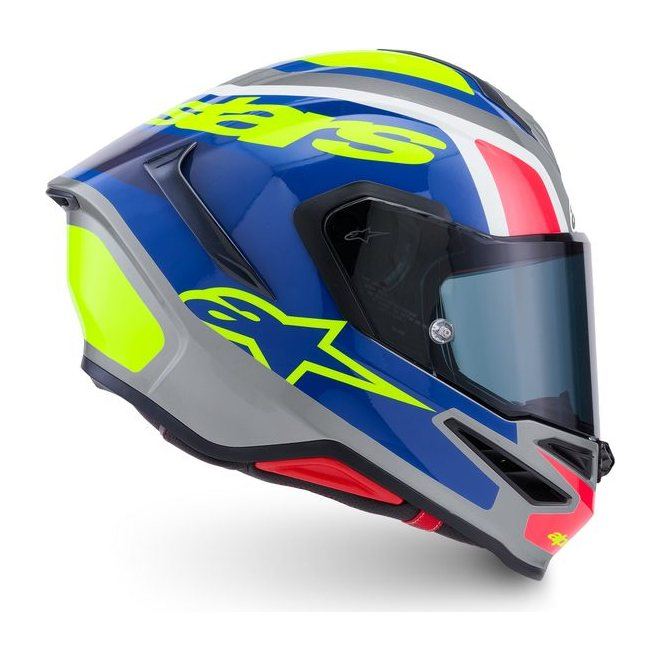 Alpinestars Supertech R7 Lumen Silver/Blue/Pink/Fluo Yellow