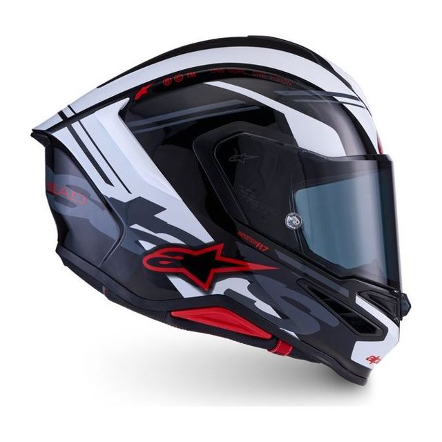 Alpinestars Supertech R7 A-Core Black/White/Red Glossy