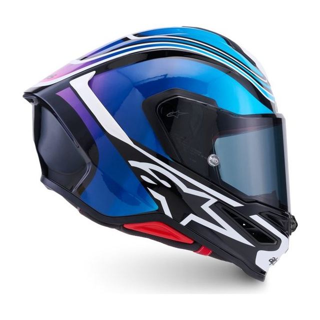Alpinestars Supertech R7 Zeal Black/Blue/Fluo Pink/White Glossy
